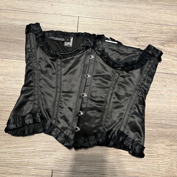 Daisy Corsets gothic satin underbust corset - Picture 1 of 7